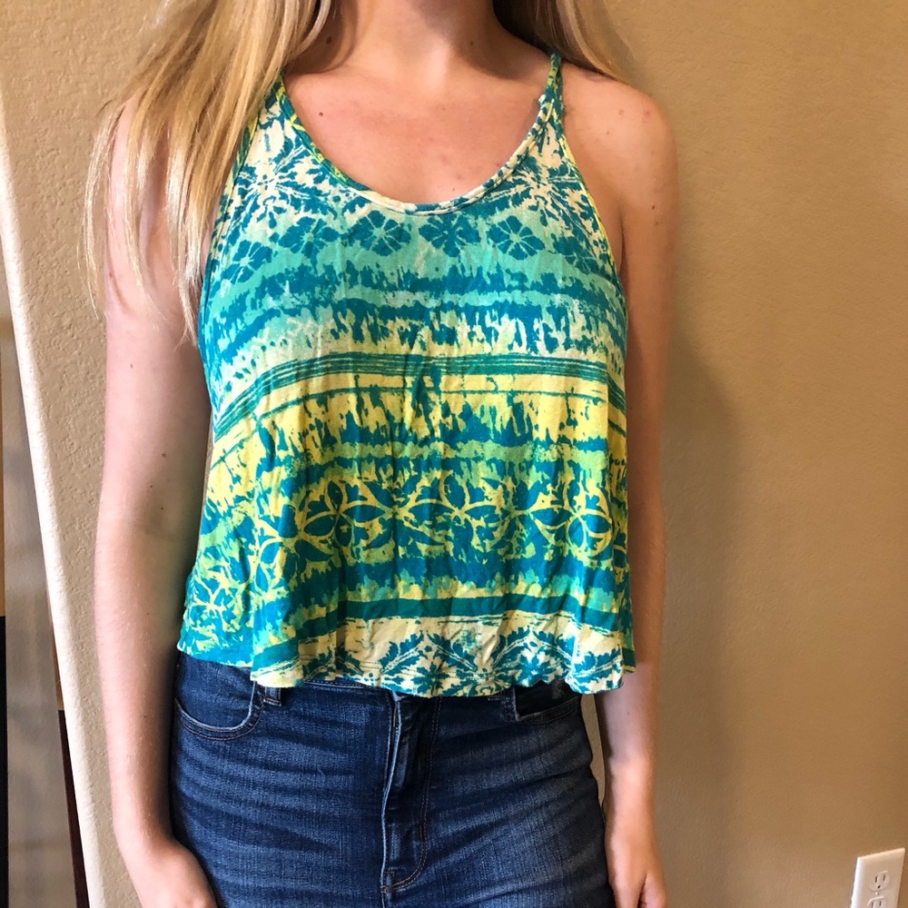 Green & Blue Tank Top